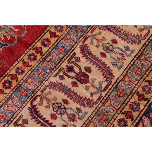 Southwestern Super Kazak Red/Beige Wool Rug - 8'5'' X 10'3'' For Sale In New York - Image 6 of 10