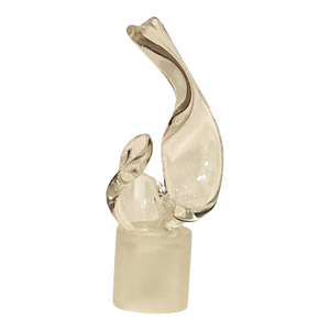 Art Glass Artist Signed Sculpture Elio Raffaeli Style “Dante’s Flame” 1980s
