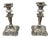 Antique Edwardian Sheffield Silver Plated Candlesticks, 1900, Set of 2 For Sale