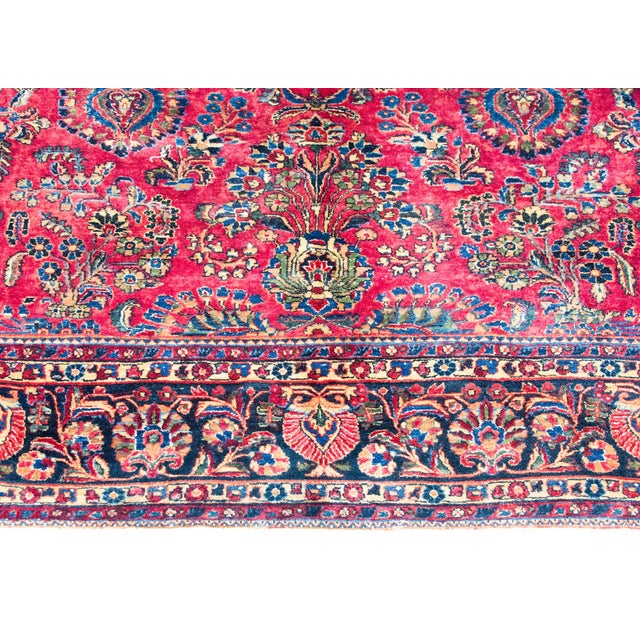 Persian Early 20th Century Persian Sarouk Rug For Sale - Image 3 of 15