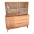 Heywood-Wakefield Mid-Century Maple Tambour Door Credenza and Hutch For Sale