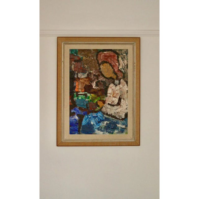 Gösta Falck, Woman, 1960s, Oil on Canvas, Framed For Sale - Image 8 of 11