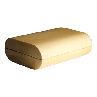 Lacquered Goatskin Parchment Box by Aldo Tura, Italy, 1970s For Sale