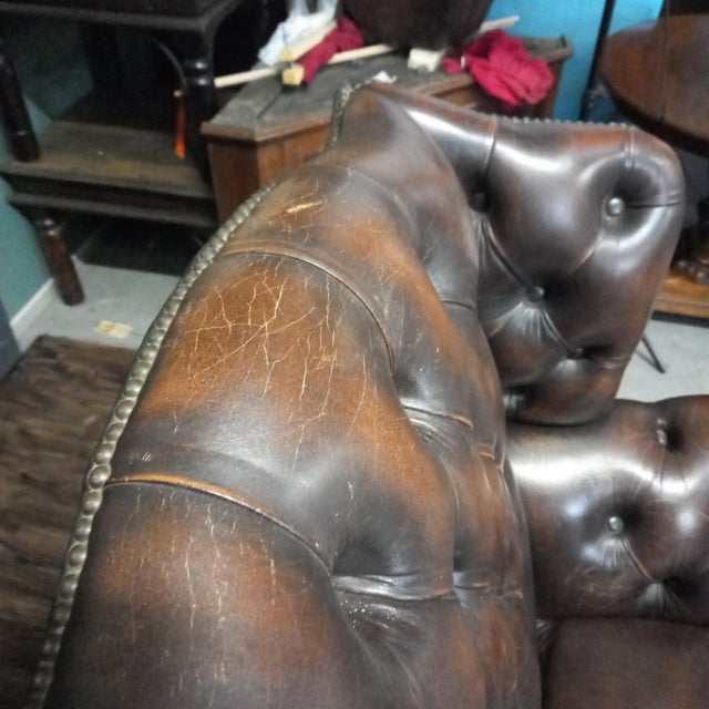 Vintage Chesterfield Wingback Club Chair, 1970s For Sale - Image 10 of 17