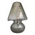 Smoked Fumé Glass Table Lamp in Murano Style With Diamond-Processed “Ballotton” Design For Sale