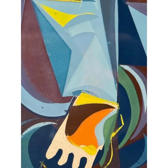 Paint Reversible Cubist and Modernist Abstract by James Houston McConnell For Sale - Image 7 of 18