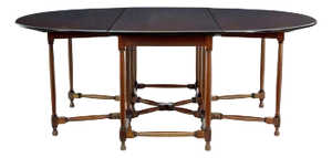 Vintage Chippendale Mahogany Gateleg Table, 1920s