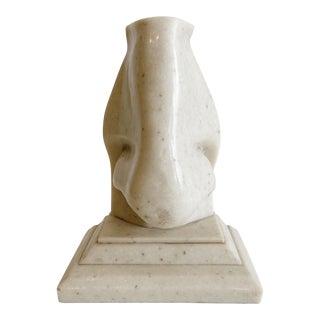 1980s Resin Nose Bookend by C2c Designs For Sale