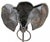 Vintage Bronze Elephant Head With Ring Towel Holder on Stand For Sale In Miami - Image 6 of 10