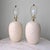 A pair of vintage large ceramic table lamps by Westcal. Original wiring is tested and working. Measurements: 10ʺL × 10ʺD ×...
