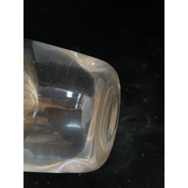 Vintage Clear Vase in Crystal, 1990s, in Flawless conditions. Designed 1990 to 1999