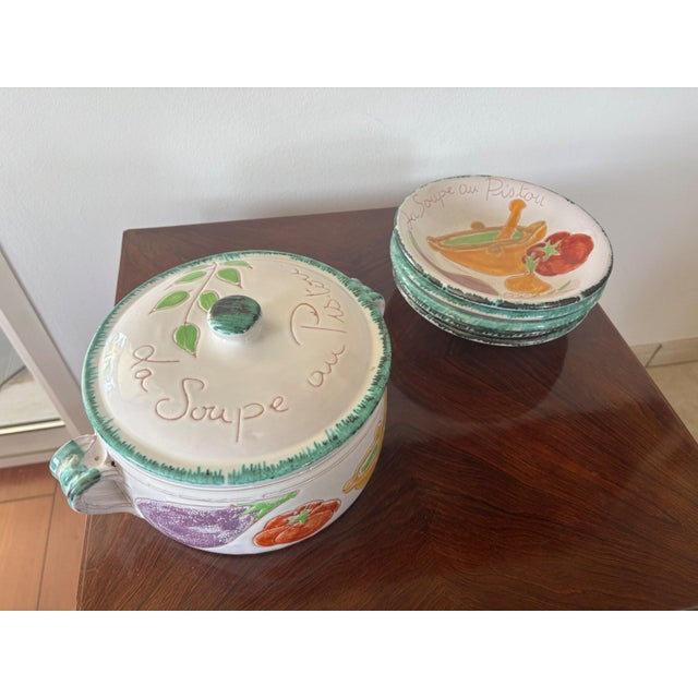 Vintage Earthenware Tureen from Vallauris, 1970s For Sale - Image 6 of 6