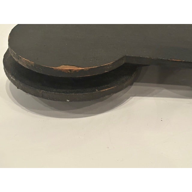 Rustic Found Carved Wooden Clock Tower Hands For Sale - Image 14 of 15