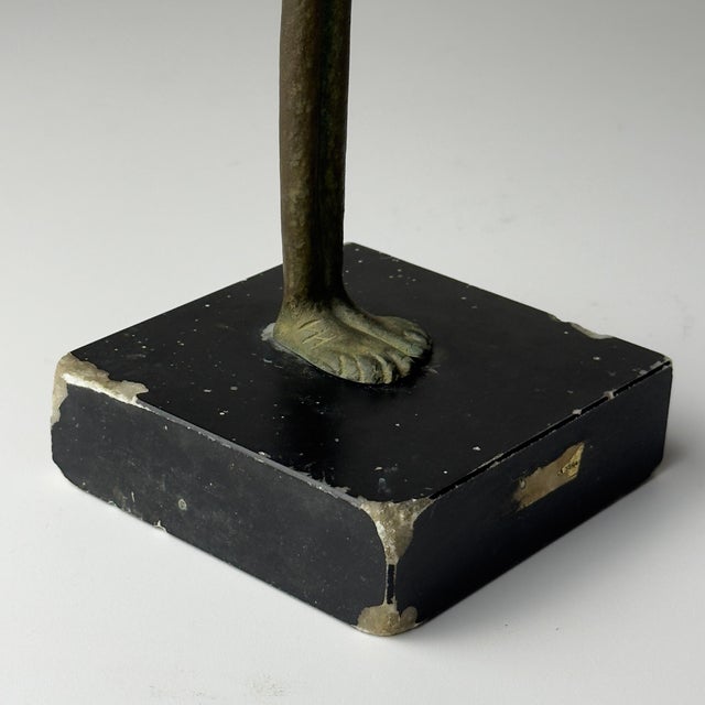Vintage Bronze Shadow of the Evening Sculpture, Italy, 20th Century For Sale - Image 9 of 17