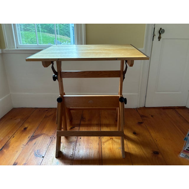 A vintage ANCO BILT adjustable drafting table dating to the late 1940s–1950s, manufactured in Glendale, New York....