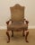 French Italian Hoof Foot Upholstered Armchair For Sale - Image 3 of 13