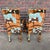Textile Set of 6 Upholstered Boho Chic Dining Chairs in Jack Lenor Larsen Fabric For Sale - Image 7 of 12