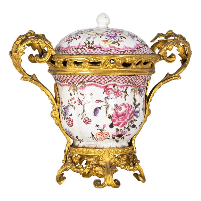 Chinese Ormolu Bronze-Mounted Terrine, 18th Century For Sale