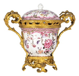 Chinese Ormolu Bronze-Mounted Terrine, 18th Century