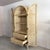 Boho-Chic Arched Natural Rattan & Solid Wood Double-Door Wardrobe Armoire For Sale In Miami - Image 6 of 18