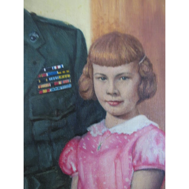 Mid Century American Ancestor Painting by S. Shimazu, 1955 For Sale In New York - Image 6 of 14