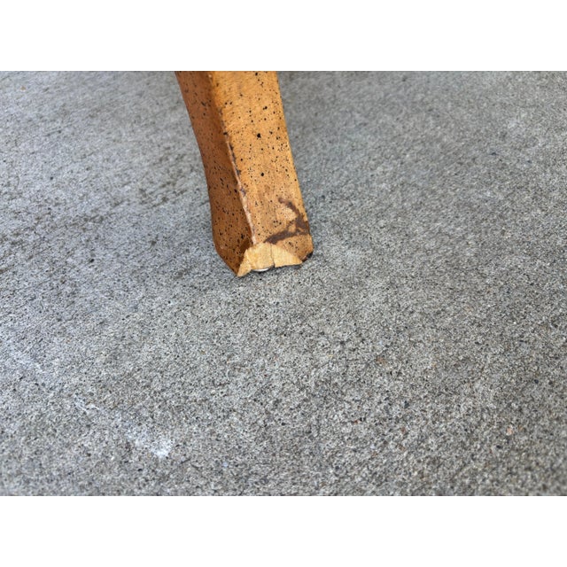 Vintage Antique Leather Nailhead Brass Wing Back Chair Library Baker Hancock Era For Sale - Image 14 of 14