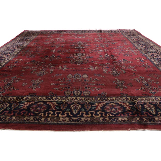 Victorian Antique Turkish Sparta Rug - 09'09 X 13'05 For Sale - Image 3 of 6