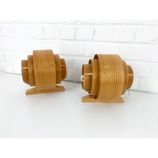 Wall Lights V-327 in Pinewood by Hans-Agne Jakobsson for Ab Markaryd, 1960s, Set of 2 For Sale - Image 10 of 16