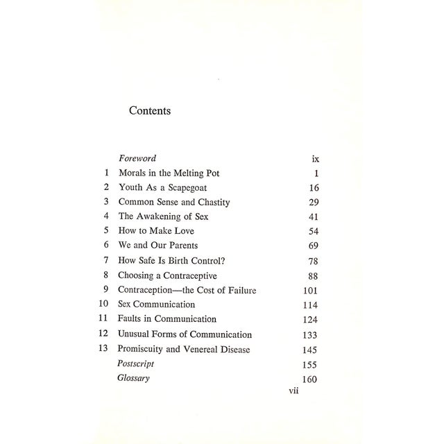 "Unmarried Love Sexual Wisdom for the Single" 1965 Chesser, Eustace For Sale - Image 4 of 5