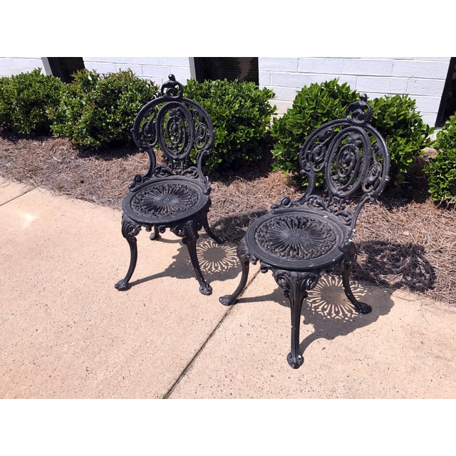Antique Adams Navillus Cast Iron Garden Chairs - Set of 2 ... (640 x 640 Pixel)