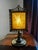Guardian Angel lithophane Victorian accent lamp featuring a translucent porcelain panel illuminated from behind.Features a...