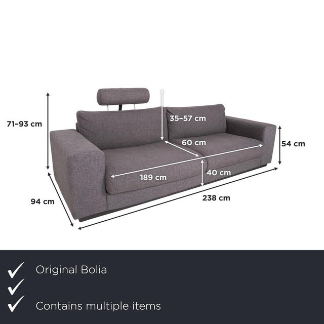 This set consists of the "Sepia" sofa and matching ottoman from the Danish design house Bolia. Sepia is the epitome of...