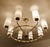 Gold Large Vintage Italian Glass and Brass Chandelier, 1950s For Sale - Image 8 of 18