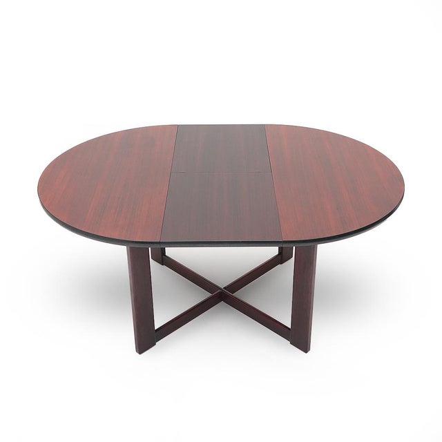 Round Table with Extendable Top, 1970s For Sale - Image 15 of 15