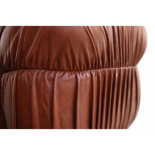 Vintage Italian Chairs in Leather, 1970s, Set of 2 For Sale - Image 6 of 8