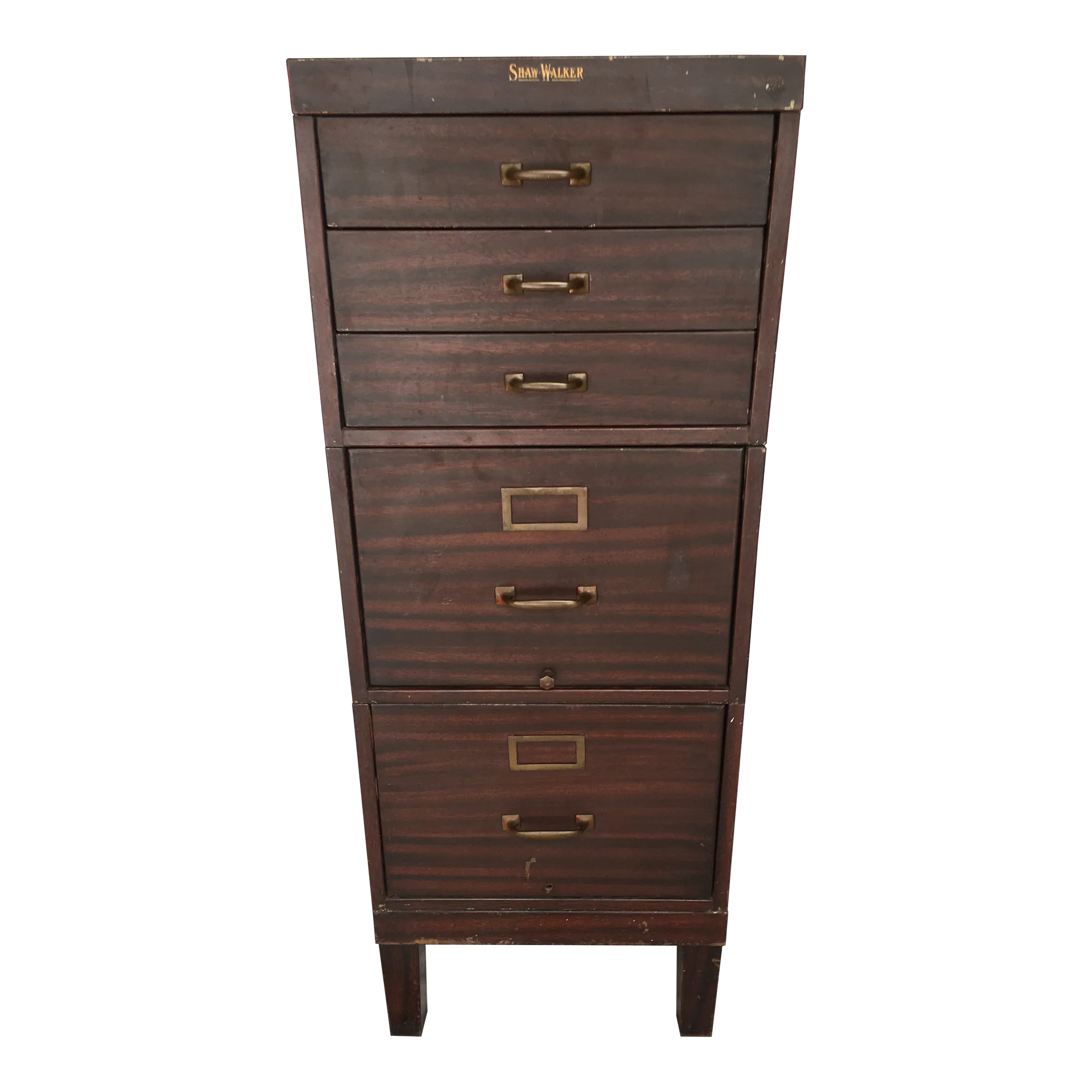 1930s Shaw Walker Industrial File Cabinet | Chairish