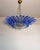 Murano Pendant Light with Palmette and Blue Glasses, 1990 For Sale - Image 4 of 18