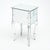 Silver Art Deco Period French Mirrored Side Table, Engraved, Circa 1940 For Sale - Image 8 of 9