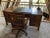 Stickley Mission Oak Executive Desk (finish #32), pass throughs for cords, front drawer with drop down front for keyboard,...