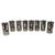 1950s Mid-Century Modern Black and Gold Atomic Starburst Highball Glasses in Holder, Set of Eight - 9 pcs For Sale - Image 16 of 17