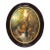 A Signed 19th Century French Oval Hunt Trophy Still Life, Pastel on Canvas For Sale