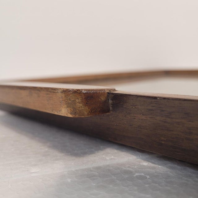 Art Deco Tray Marquetry and Glass, France, 1950s For Sale - Image 15 of 16