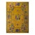 1920s Bold Yellow Floral Modernist Antique Chinese Art Deco Knotted Rug Carpet For Sale