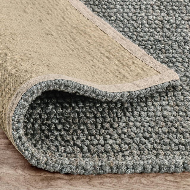 Chunky Loop Charcoal Rug - 9 X 12 For Sale - Image 4 of 5