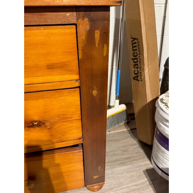 Antique Pine Three Drawer Dresser For Sale In Washington DC - Image 6 of 16