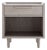 Crate and Barrel Stone Grey Nightstand For Sale