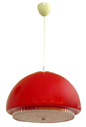 Ceiling Light in Bubble Glass from Staff Leuchten, 1960s