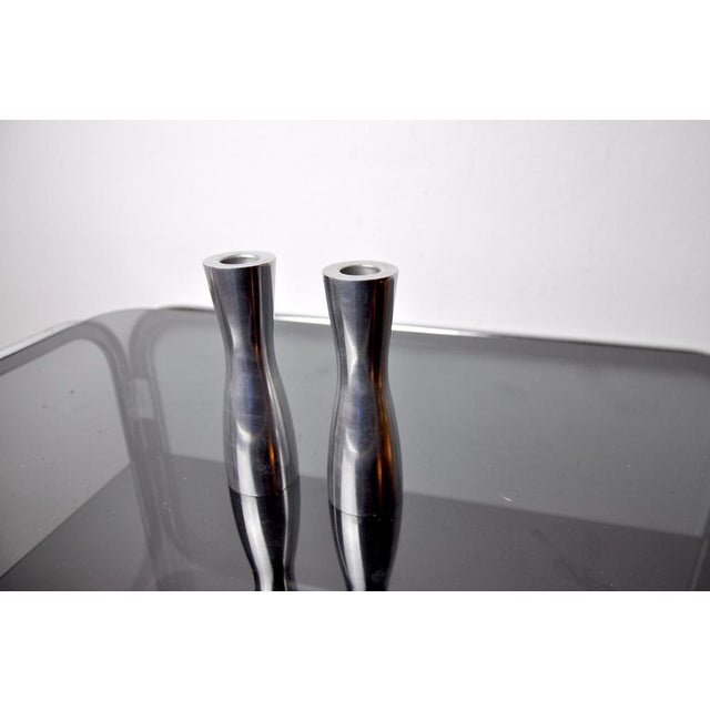 Scandinavian Candlesticks by Gota Erika Pekkari, 1990s, Set of 2 For Sale - Image 4 of 8
