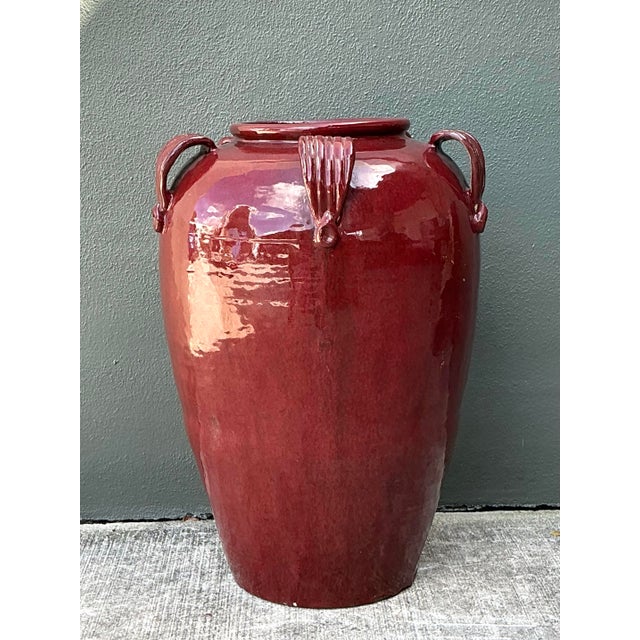 Vintage Glazed Ceramic Tall Stool For Sale In West Palm - Image 6 of 12