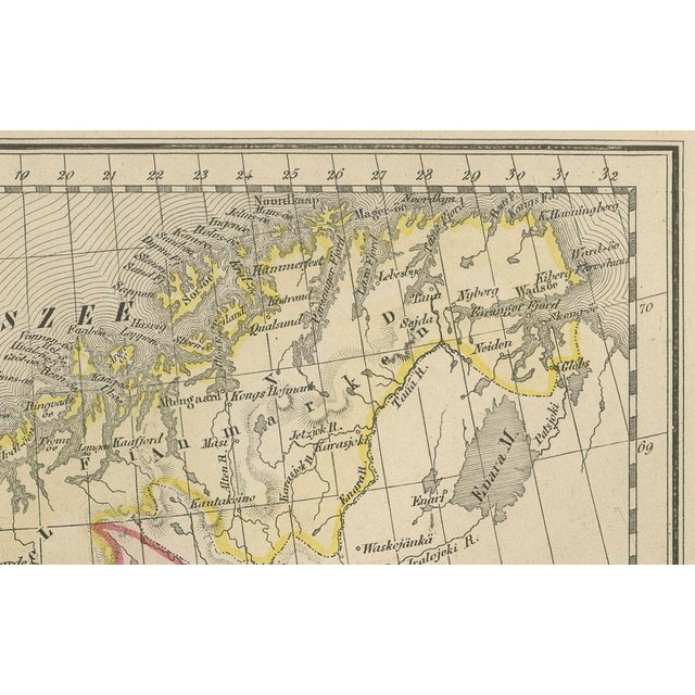 Map of Sweden and Norway with Inset of Stockholm, 1876 For Sale - Image 9 of 13